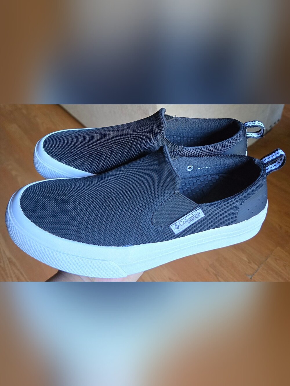 Sz 6.5 Women's COLUMBIA DISTANT WATER PFG Black Slip-on Shoes